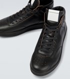 Jil Sander - High-top leather sneakers
