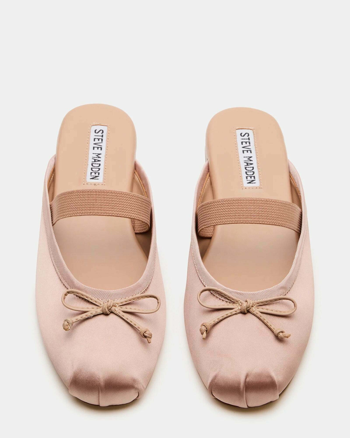 Steve Madden Cutesy Flats in Blush Satin