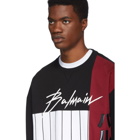 Balmain Multicolor Baseball Sweatshirt