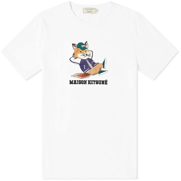 Photo: Maison Kitsuné Men's Dressed Fox Easy T-Shirt in White