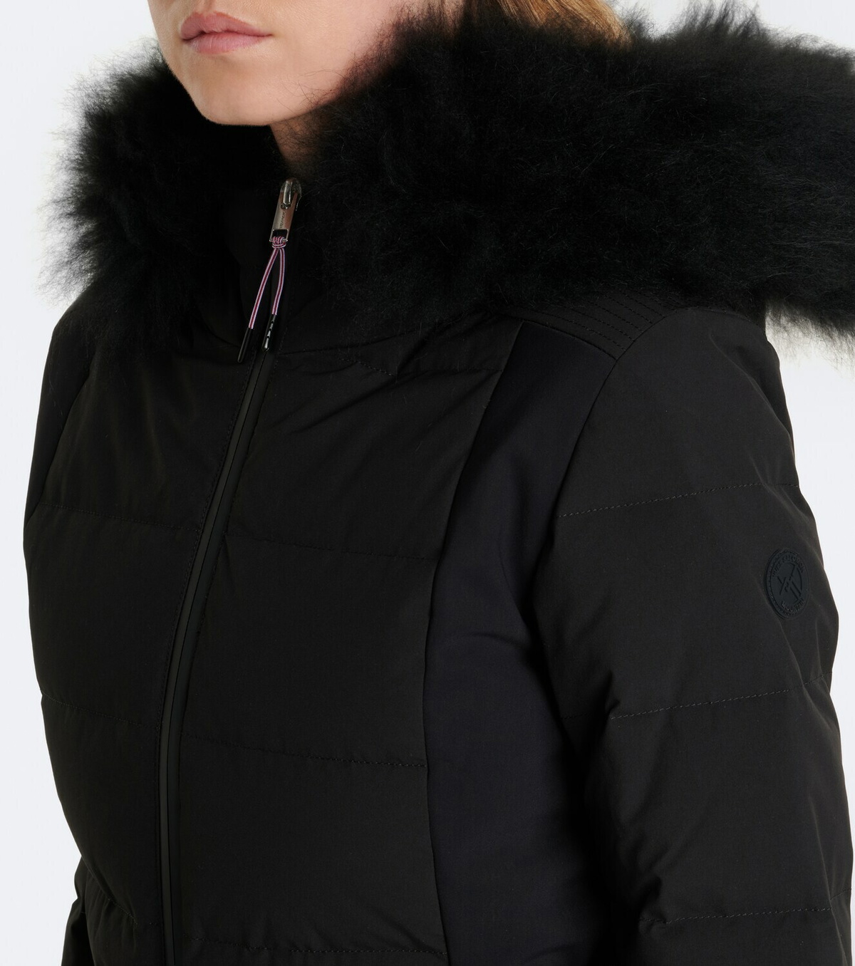 Yves Salomon Belted shearling-trimmed ski jacket