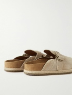 Polo Ralph Lauren - Turbach Jute-Trimmed Suede Clogs - Neutrals