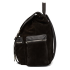 AMIRI Black Suede Rucksack Backpack