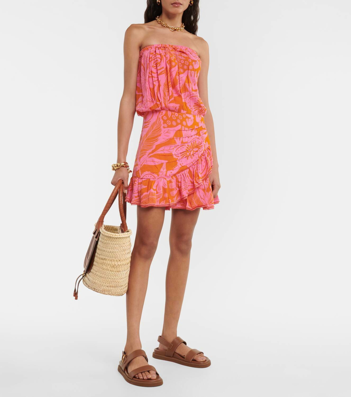 Poupette St Barth Strapless Dress