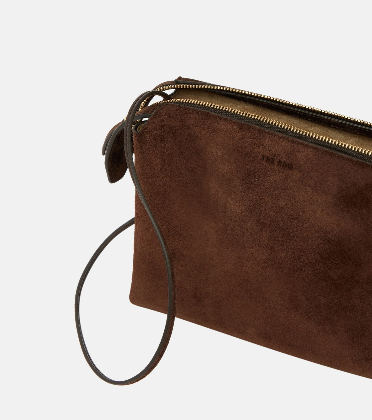 The Row - Nu Mini Twin suede crossbody bag The Row