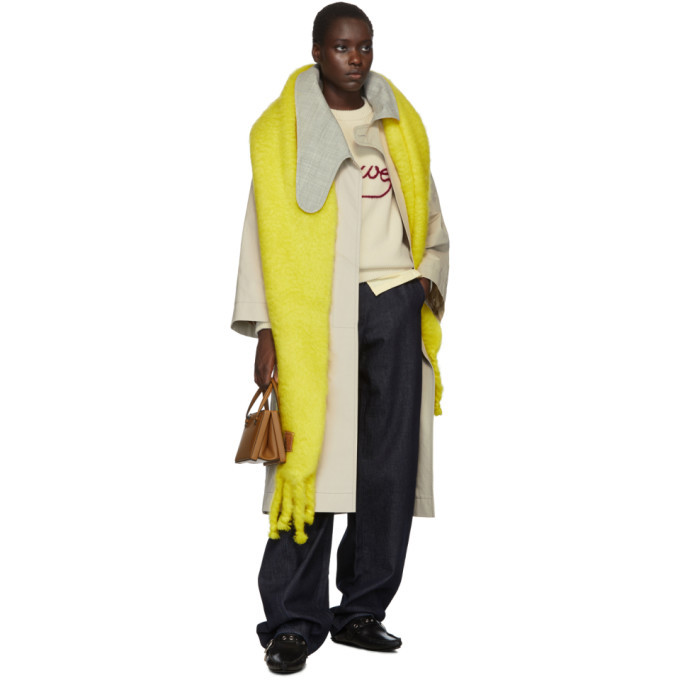 Loewe Yellow Mohair Scarf Loewe