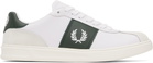Fred Perry White & Green B4 Sneakers