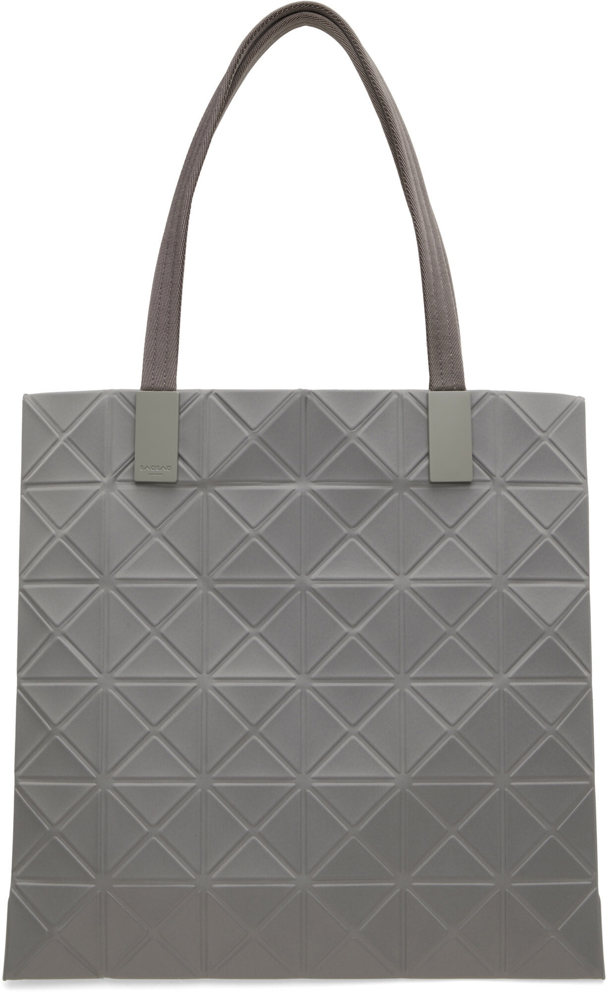 BAO BAO ISSEY MIYAKE Gray Track Tote