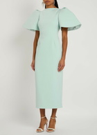 Solace London Lora Crepe Midi Dress Light Blue