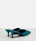 Alaïa Le Coeur satin mules