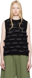 ADER error Black Product. 58 Knit Vest