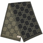 Gucci Men's GG Scarf in Black