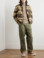 Polo Ralph Lauren - Shell-Trimmed Fleece-Jacquard Jacket - Brown