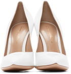 Gianvito Rossi White Patent Gianvito Pumps
