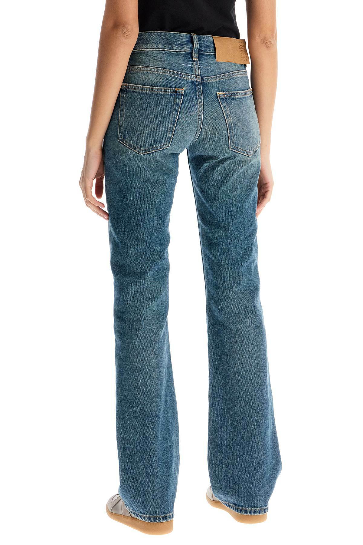 MM6 MAISON MARGIELA low-waisted flared jeans Blue MM6 Maison Margiela