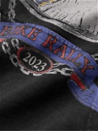 Rhude - Screaming Eagle Logo-Print Cotton-Jersey Hoodie - Black