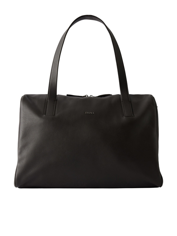 Photo: Zegna - Leather Weekend Bag - Brown