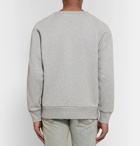 Gucci - Webbing-Trimmed Loopback Cotton-Jersey Sweatshirt - Men - Gray
