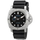 Panerai Submersible QuarantaQuattro 44mm Automatic Black Dial Mens Watch PAM01596