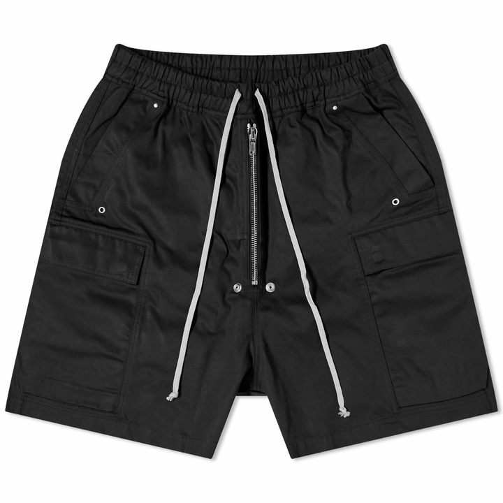 Photo: Rick Owens DRKSHDW Men's Cargo Bela Shorts in Black