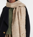 Loewe Anagram wool and cashmere scarf