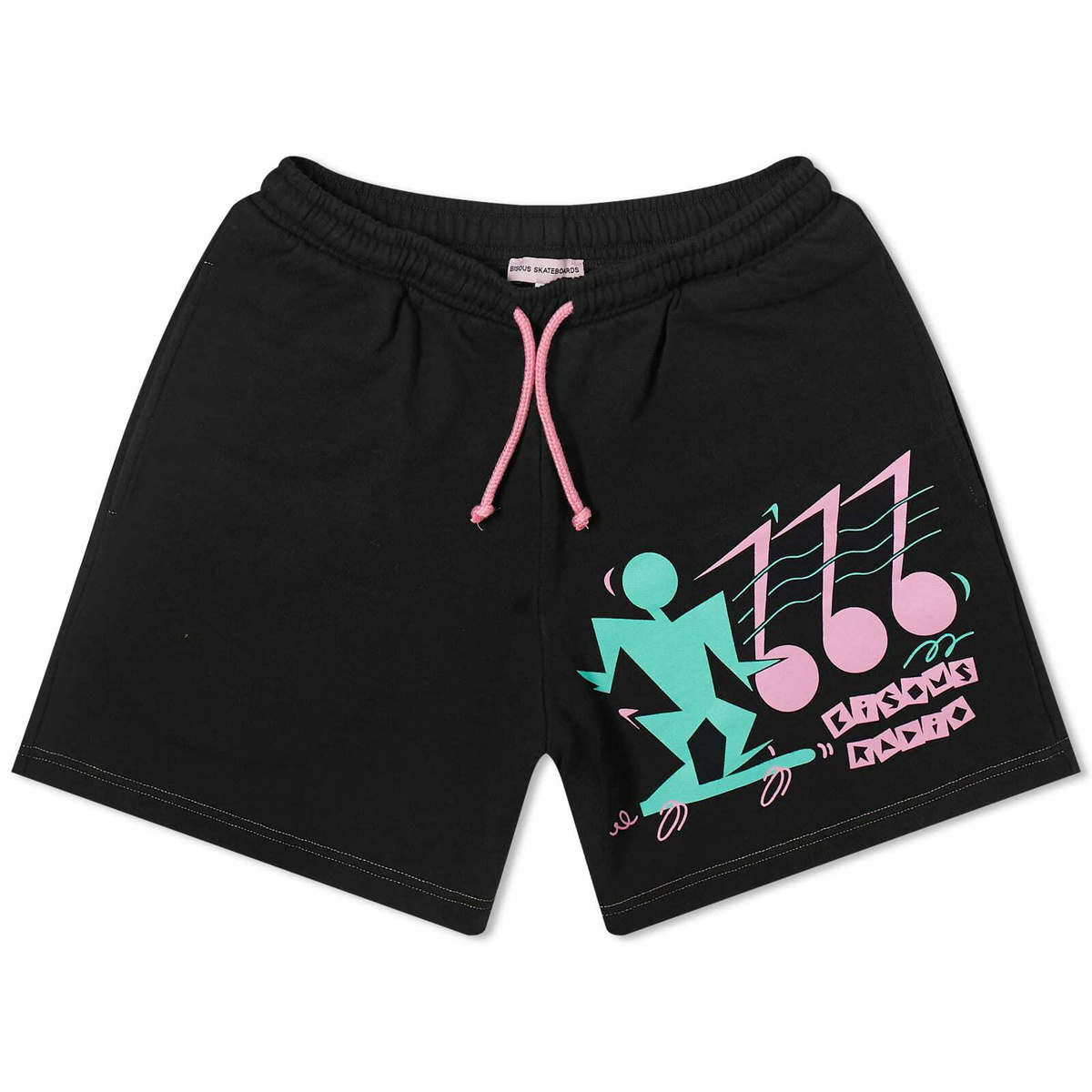 Bisous Skateboards Women's Radio Skate Shorts in Black