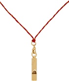 IN GOLD WE TRUST PARIS Gold Whistle Necklace