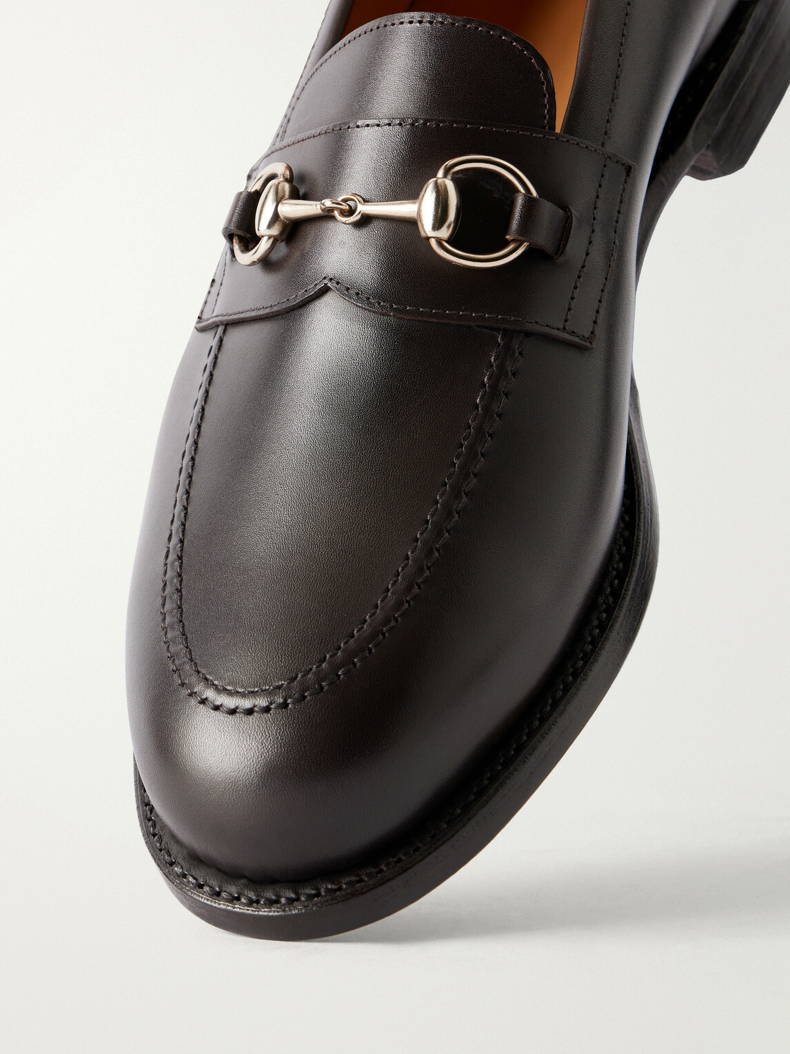 MORJAS - The Horsebit Leather Loafers - Brown
