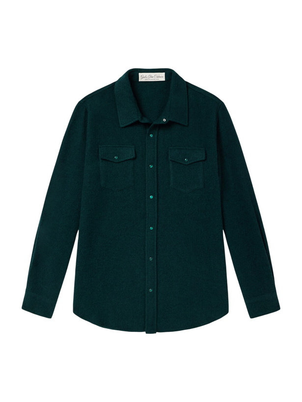 Photo: God's True Cashmere - Cashmere Shirt - Green