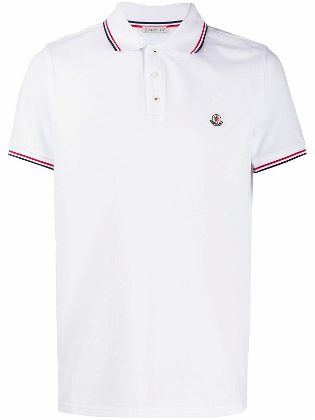 Photo: MONCLER - Cotton Polo Shirt With Logo