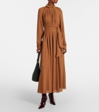 Joseph Pinky belted draped maxi dress