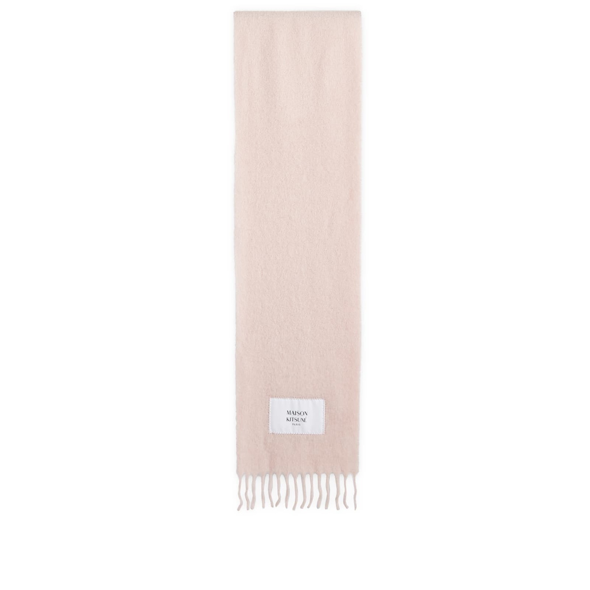 Maison Kitsuné Women's Baby Alpaca Scarf in Pasture Rose 