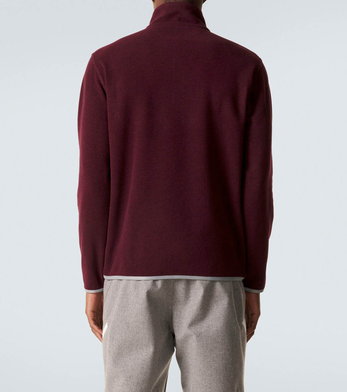 Brunello Cucinelli Cashmere and cotton-blend half-zip sweatshirt