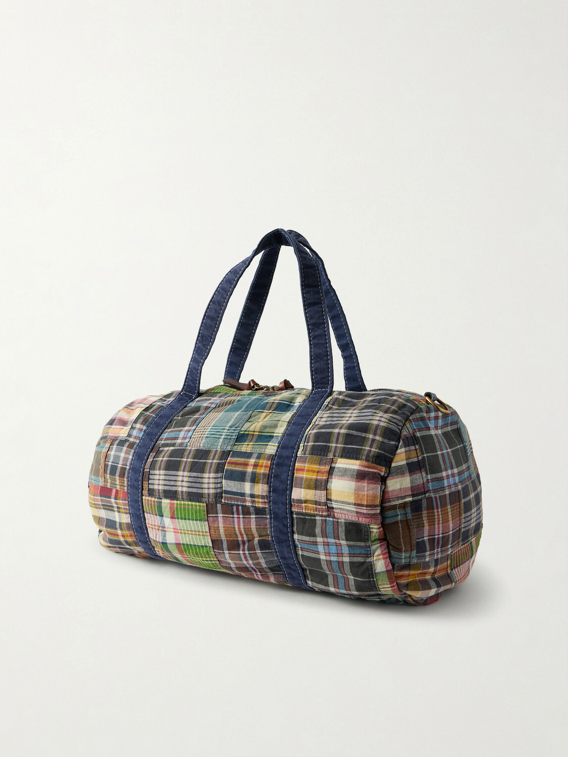 Polo Ralph Lauren - Large Patchwork Checked Cotton-Madras Duffle Bag