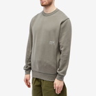 Parel Studios Men's Contrast Crew Neck Sweat in Warm Grey
