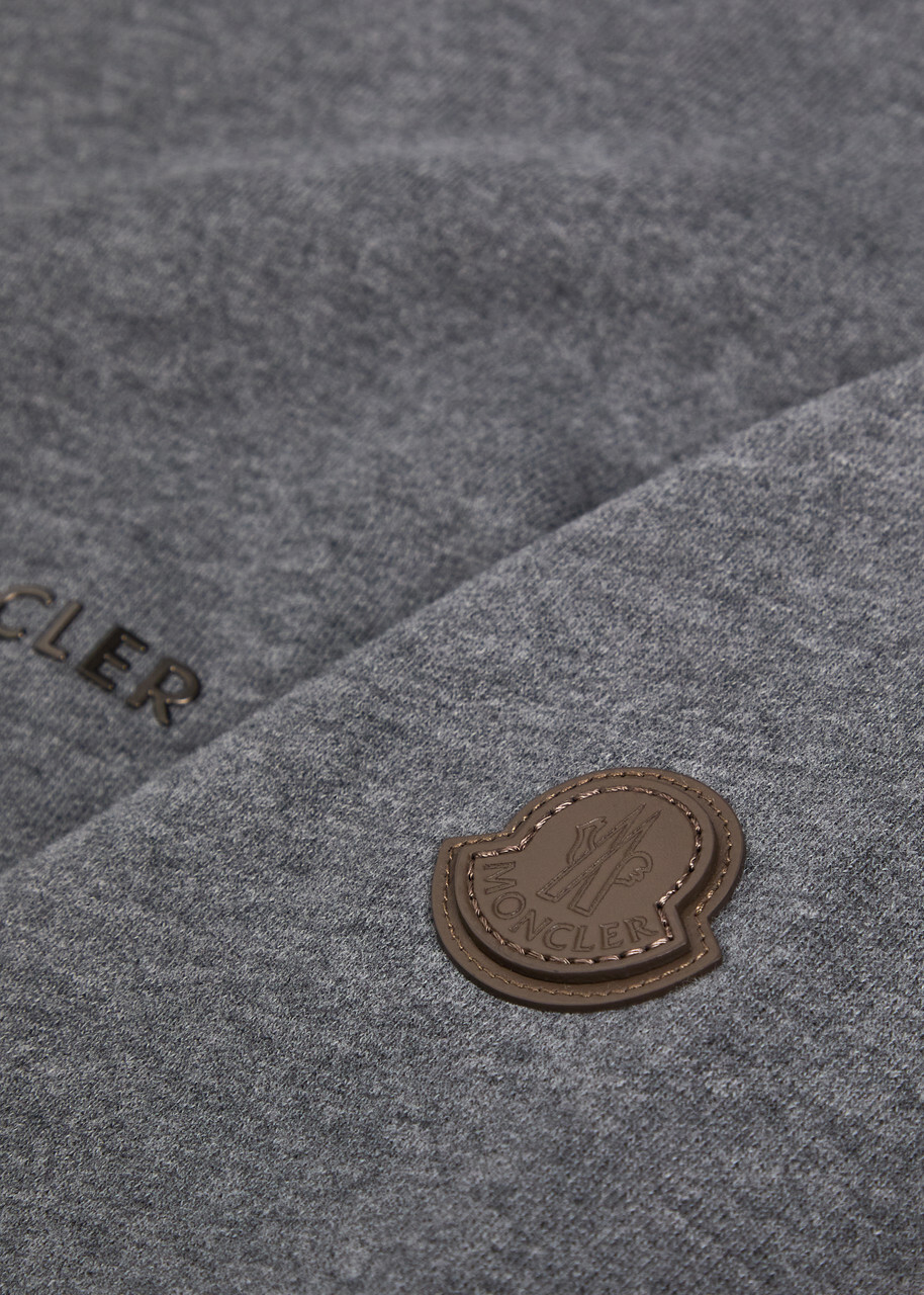 Moncler Logo Cotton Sweatshirt Grey