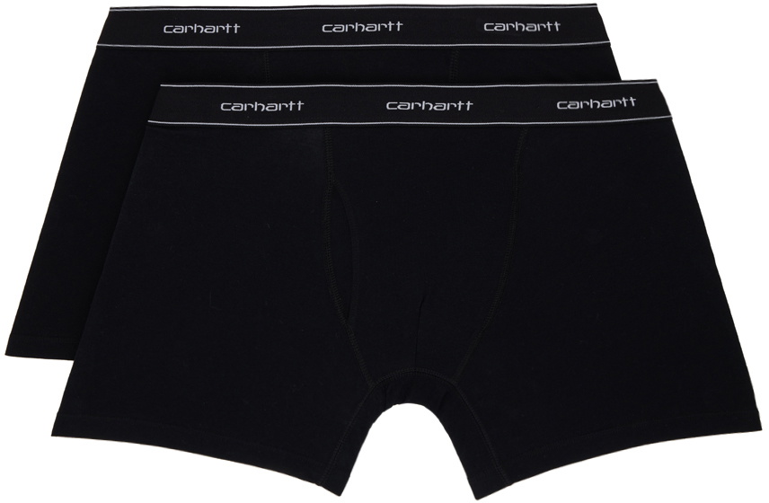 Carhartt Work In Progress Two-Pack Black Cotton Boxers