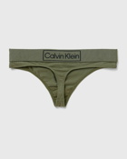 Calvin Klein Underwear Wmns Thong Green - Womens - Panties