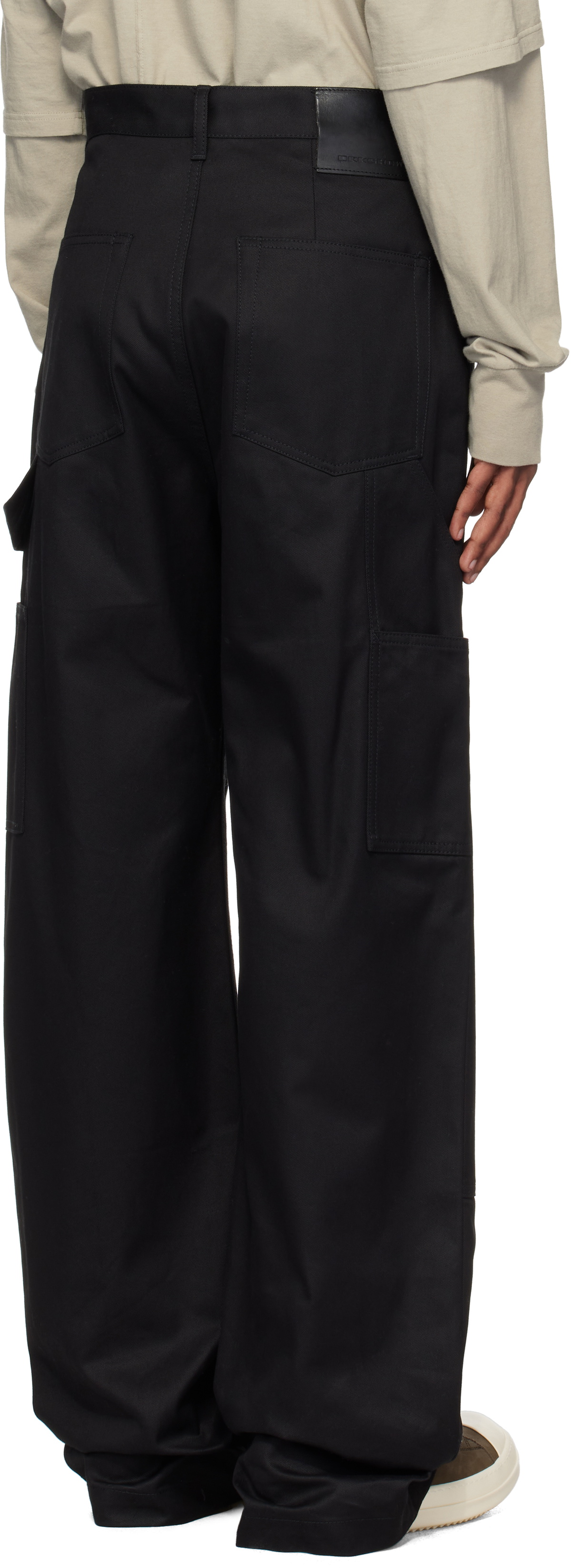 Rick Owens DRKSHDW Black Porterville Double Knee Geth Cut