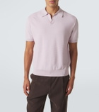 Canali Cotton and silk polo shirt