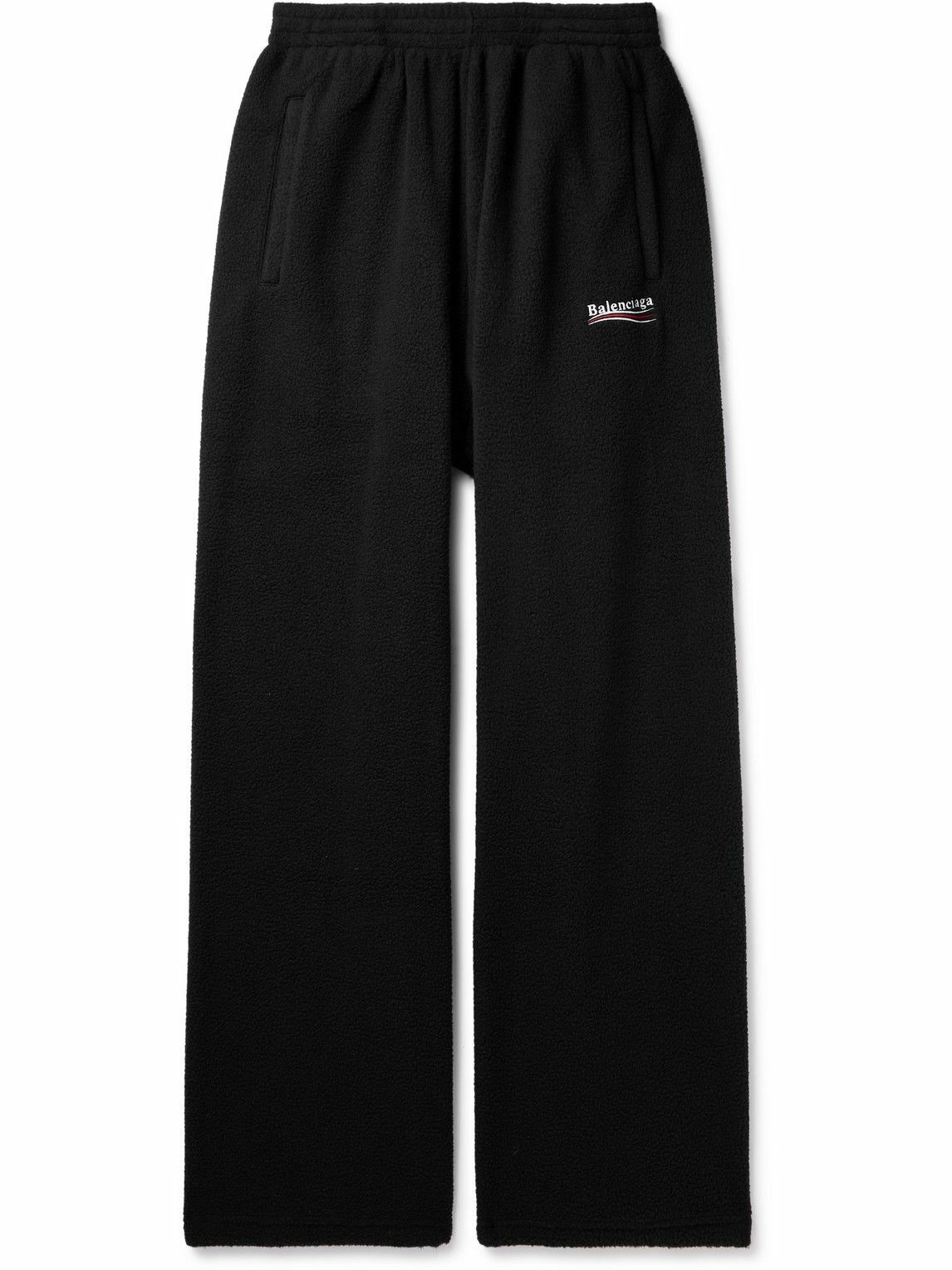 BALENCIAGA Wide-Leg Logo-Print Cotton-Poplin Pyjama Trousers for Men