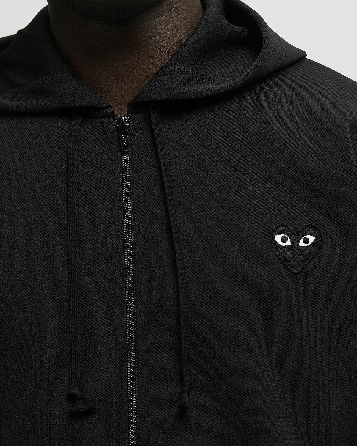 Comme des Garçons Play BLACK EMBLEM SWEATSHIRT Black Mens Hoodies/Zipper