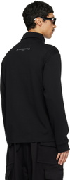 MASTERMIND WORLD Black Loopwheel Turtleneck
