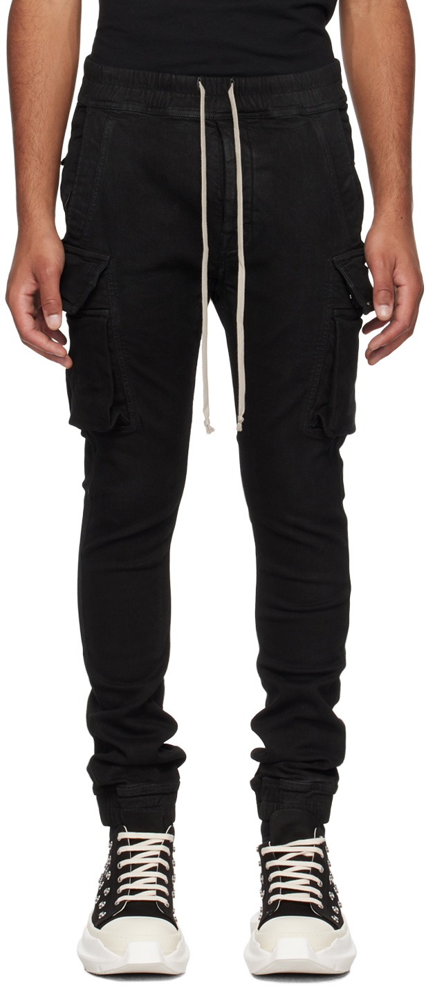 Rick Owens DRKSHDW Black Mastodon Cargo Pants Rick Owens Drkshdw