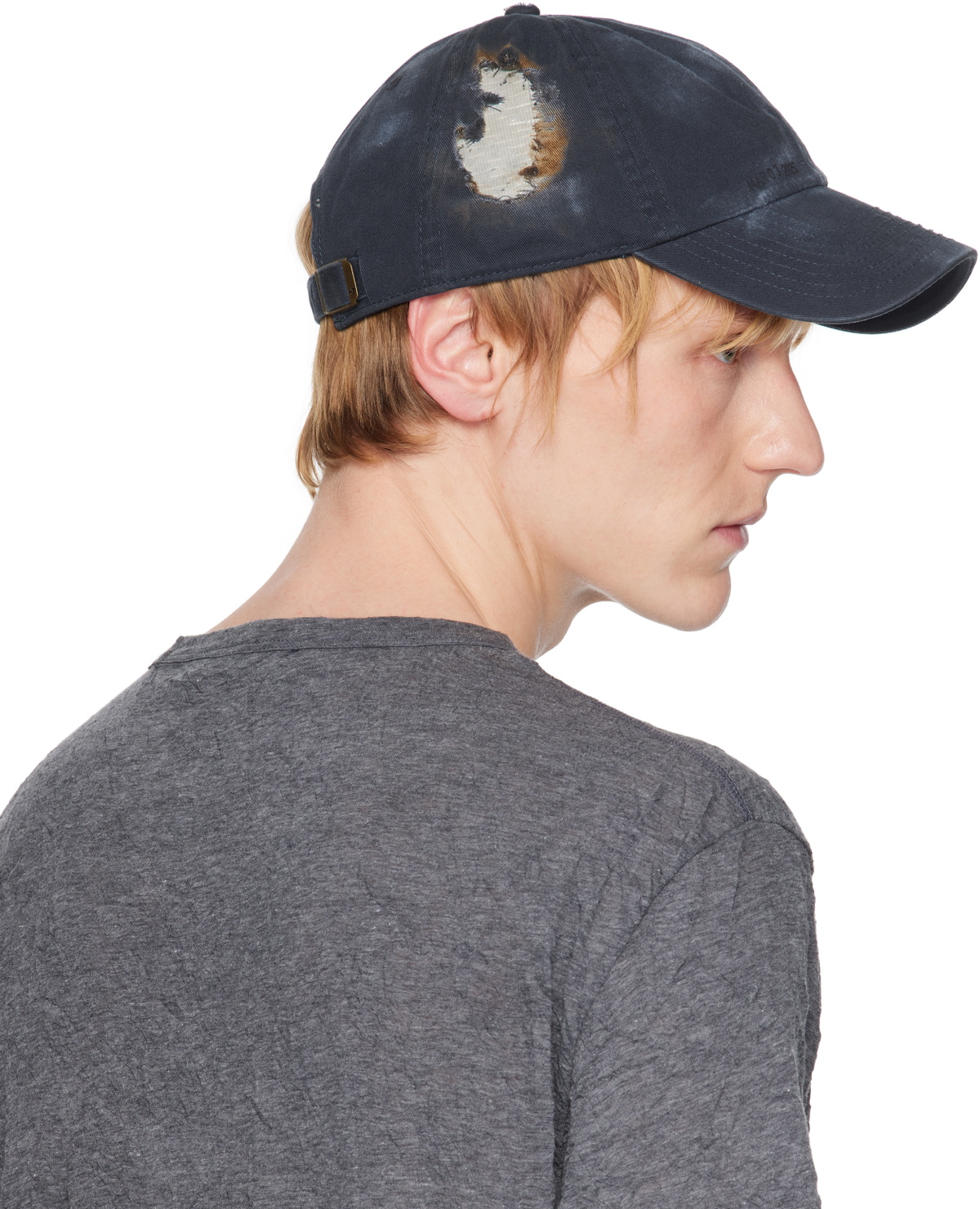 Apartment 1007 SSENSE Exclusive Navy Distressed Cap