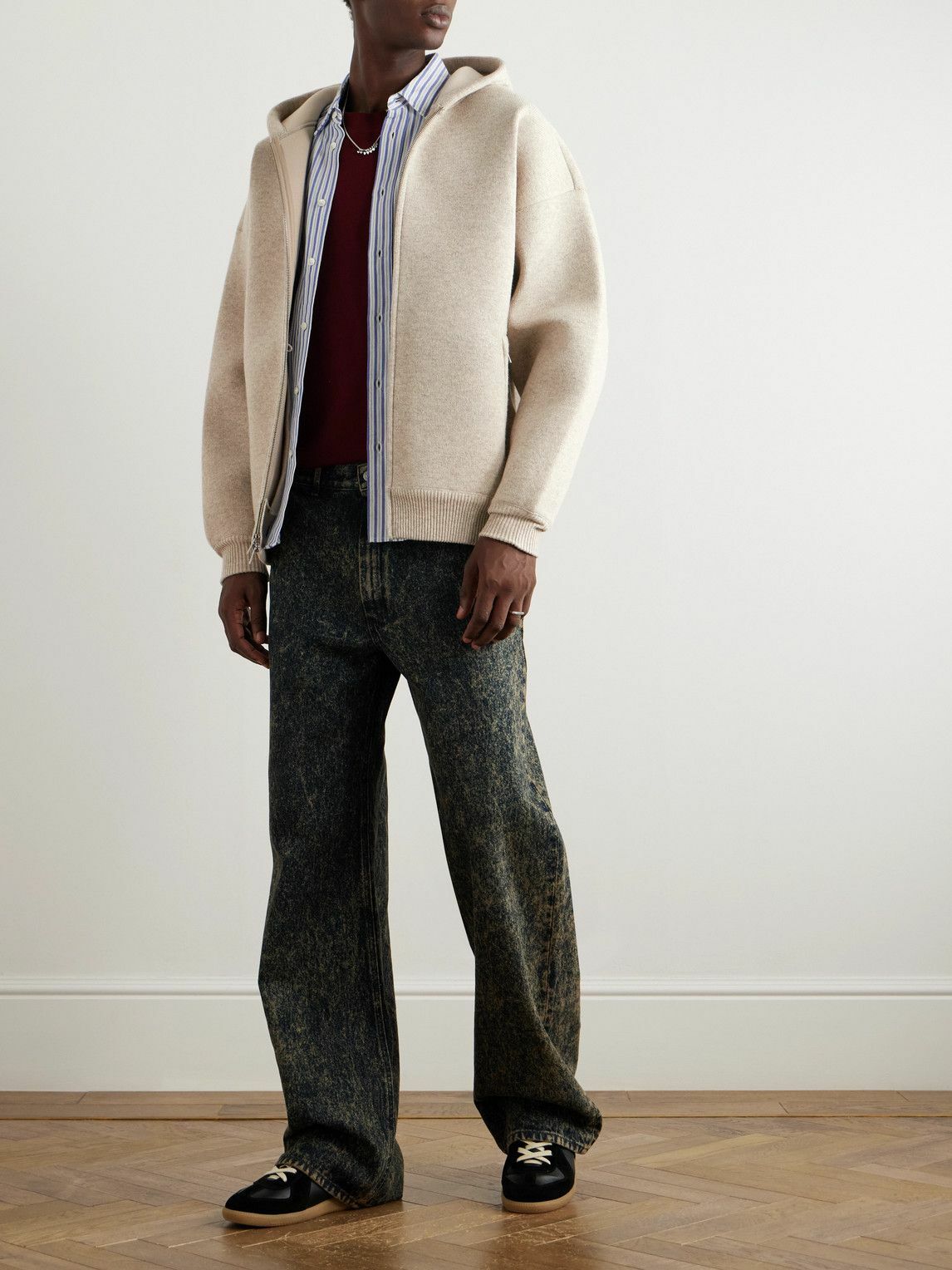 Marant - Igor Wool-Blend Zip-Up Hoodie - Neutrals Isabel Marant