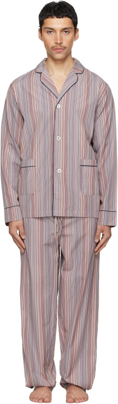 Photo: Paul Smith Multicolor 'Signature Stripe' Cotton Pyjama Set