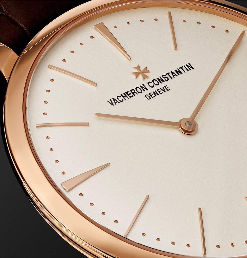 Vacheron Constantin - Patrimony Hand-Wound 40mm 18-Karat Pink Gold and Alligator Watch - Men - Cream