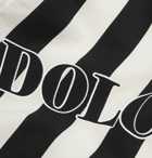 Dolce & Gabbana - Slim-Fit Logo-Print Striped Cotton-Poplin Shirt - Men - Black