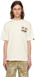 AAPE by A Bathing Ape Off-White Patch T-Shirt